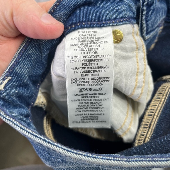 True Religion Jennie Curvy Mid Rise Super Skinny Jeans Womens 28 Stretch 1989 - Picture 5 of 11